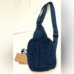 Ampere Creations Blue Crossbody Sling Bag Multiple Pockets Adjustable NWT